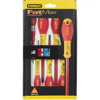Stanley handgereedschap 6-Delige FatMax Schroevendraaierset Vde PZ Parallel/Pozidriv - 0-65-443