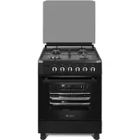 Wiggo WO-E609R(BB) - Gasfornuis - 4 Gasbranders - Zwart
