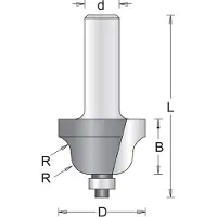 Hikoki 6 Mm Profielfrees (Romeinse Ogieffrees) Met Onderlager 25.4X52X4 - 754024