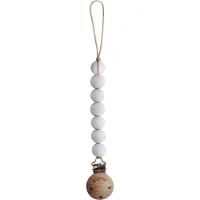 Mushie siliconen speenkoord | White | speenketting | pacifier clip |