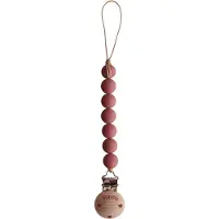 Mushie siliconen speenkoord | Redwood | speenketting | pacifier clip |