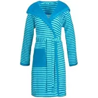 Esprit Badjas Striped Hoody - Turquoise - S