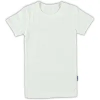 Claesen's T-shirt wit Jongens Katoen Ronde hals Effen - 104-110
