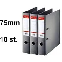 Esselte 10 x Ordner Basic - rug 75mm - A4 - Grijs
