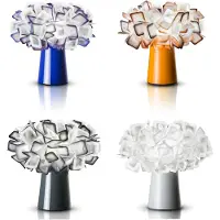 Slamp Tafellampe , Clizia, Wit, Eetkamer, Kunststof, Modern