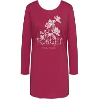 Triumph Nightdresses NDK 02 LSL X Vrouwen Nachthemd - RASPBERRY WINE - Maat 36