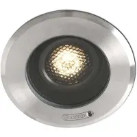 Faro Plafond inbouwlamp Geiser GU10, zeewaterbestendig, alu / grijs / zink, Roestvrij staal, Modern, plafondlamp