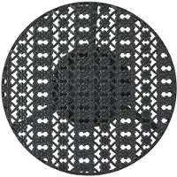 vidaXL Bistrotafel vintage stijl rond 40x70 cm metaal zwart
