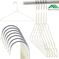 Home & Garden - 50 stuks - Kledinghanger - Draadhanger - Stomerijhanger - Wit - Ruimtebesparend