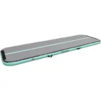 12Springs Airtrack 12spring 300x100x10 cm standaard Mintgroen/grijs