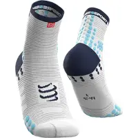 Compressport Racing V3.0 Run High Socks Wit EU 42-44 Man