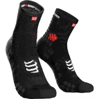 Compressport Pro Racing V3.0 Run Hoge Sokken, zwart T3 | EU 42-44 2021 Hardloopsokken