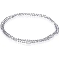 LGT JWLS LGT Jewels Dogtag ketting Edelstaal 2mm-80cm