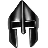 LGT JWLS Herenring edelstaal Spartan Mask Black-18mm