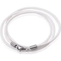 LGT JWLS LGT Jewels waxkoord ketting Wit - 2.5mm-55cm