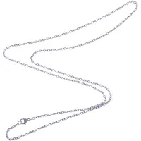 LGT JWLS LGT Jewels Jasseron koord ketting Zilver 2mm-70cm