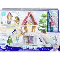 Enchantimals Ski Chalet speelset met pop en diertj