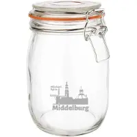 Vogue Gegraveerde Weckpot 1 ltr. Middelburg