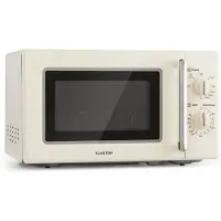Klarstein Caroline magnetron grill | 20 liter | 700 W magnetron / 1000 W grill | draaiplateau Ø 25,5cm | QuickSelect | retro design