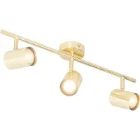 QAZQA Moderne plafondlamp messing 3-lichts verstelbaar - Jeana