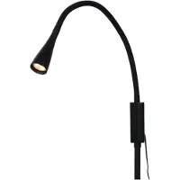 Lucide ZOZY - Leeslamp - LED Dimb. - 1x4W 3000K - Zwart