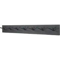 Spinder Design Pull Wandkapstok - 14 Haken - Zwart