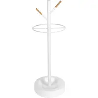 Leitmotiv Paraplustand Fushion | LEITMOTIV staal wit 25.5x74x25.5 cm paraplubakken | NADUVI