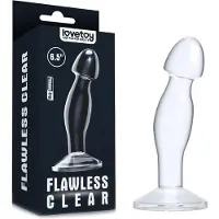 Lovetoy - Flawless - Transparante Prostaat Plug - 16.5 cm