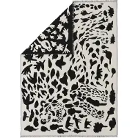 Iittala Oiva Toikka Cheetah wollen plaid 130x180 cm Zwart-wit