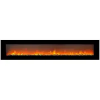 Xaralyn Elektrische wandhaard - Trivero 240 - 1400 Watt verwarming - met afstandsbediening - cinewall haard - sfeerhaard - 241 cm breed