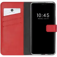 Selencia Echt Leren Bookcase voor de Apple iPhone 13 Pro Max - Rood