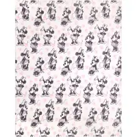 Minnie mouse Pastelkleurig sprei 120x150 cm
