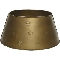 Décoris Kerstboomring ijzer dia57cm antiek goud Goud Metaal Kerstboomrok