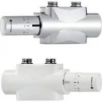 Heimeier Multilux onderblokset met Halo thermostaatknop -