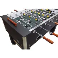 Toptable Voetbaltafel Big Black Carbon met 5 kurken bal extra