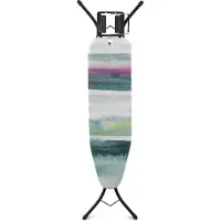 Brabantia Strijkplank Morning Breeze 110x30cm Zwart zwart Metaal