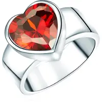Rafaela Donata Ring rood / zilver