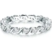 Trilani Ring zilver / transparant