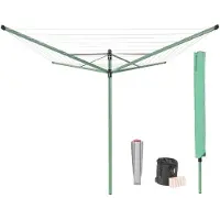 Brabantia Lift-O-Matic droogmolen 50 meter + beschermhoes + wasknijpertasje + wasknijpers