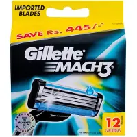 Gillette MACH3 mesjes, 12 stuks. Reservemesjes voor MACH 3, blisterverpakking