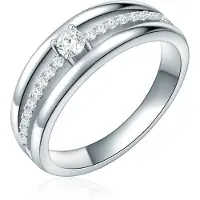 Rafaela Donata Ring zilver / transparant