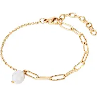 Valero Pearls Armband goudgeel / parelwit
