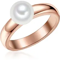 Valero Pearls Ring rose-goud / parelwit