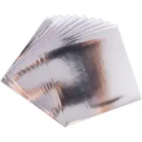 SIZZIX Aluminium vellen - Zelfklevend - 15,2 x 15, 2 cm - 10stuks - Silver