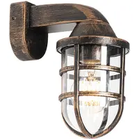 QAZQA Vintage buiten wandlamp antiek goud IP54 - Joeri