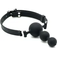 Rimba - Siliconen Gag Met 3 Ballen