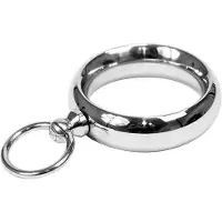 Rimba - Donut Cockring - Ø 55 mm met klein ringetje (voor ketting of gewicht) 50 mm