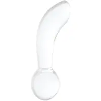 Chrystalino Blaze - White glazen dildo