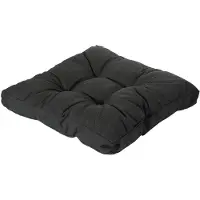 Madison Loungekussen Zit Florance Rib Black (60 x 60 cm)