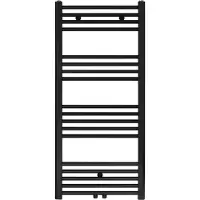 Belrad Base handdoek radiator 120x50 537 watt MO aansluiting mat zwart